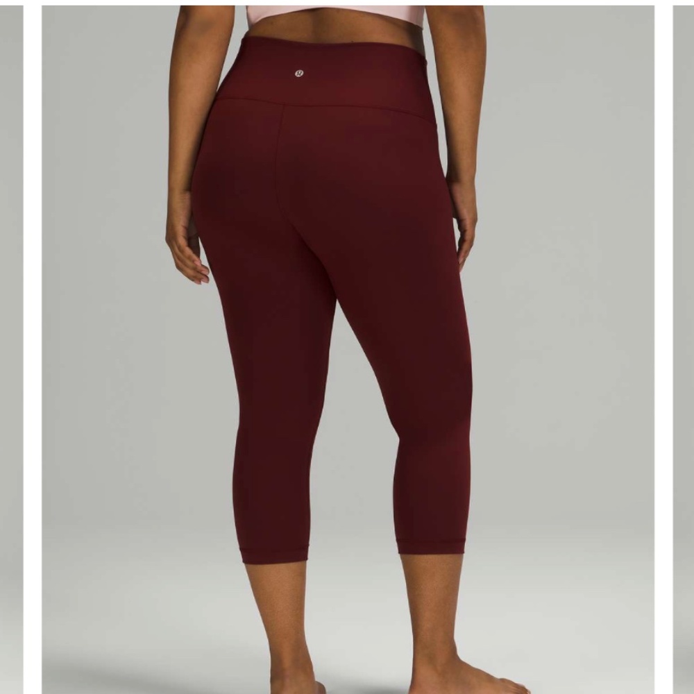 Lululemon Wunder Under High-Rise Crop 21" *Luxtreme RED MERLOT